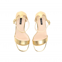 Golden Sandals on a stiletto 1559- 1559-37 GOLD