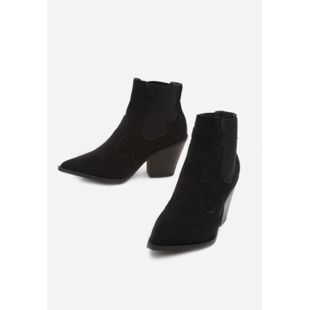 Matte Black Cowboy Boots 7339-38-black