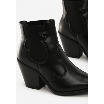 Black Cowboy Boots 7339-1A-38-black