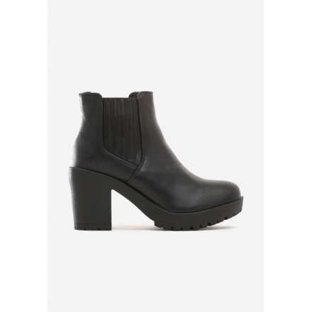 Matte black women's high heels 1565-1A-38-black