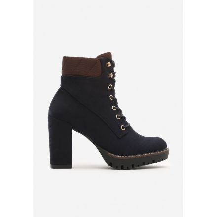 Dark blue women's high heels 1573-50-navy