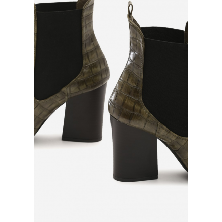 Khaki women's high heels 3312-70-olive