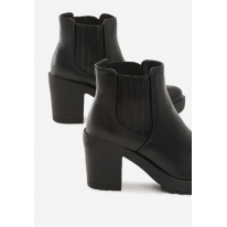 Matte black women's high heels 1565-1A-38-black