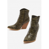 Olive Cowboy Boots 3324-61-green