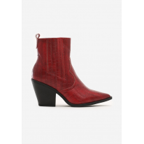Burgundy women's cowboy boots 7338-453-w.red