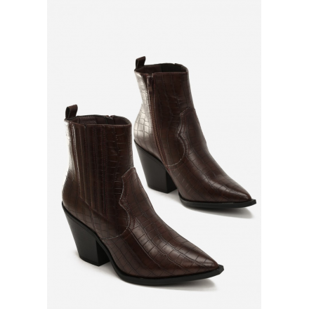 Brown Women's cowboy boots 7338-54-brown