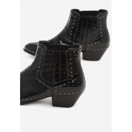 Black women's boots 7336-1A-38-black