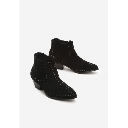 Black women's boots 7336-38-black