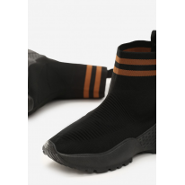 Czarno-Brązowe Obuwie damskie Sneakersy JB 037- JB037-159-black/brown