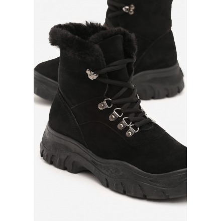 Black Flat Ankle Boots 8480-38-black