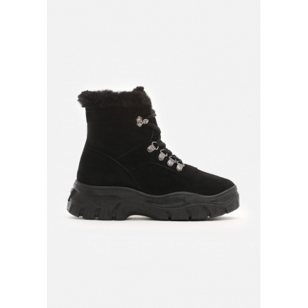 Black Flat Ankle Boots 8480-38-black
