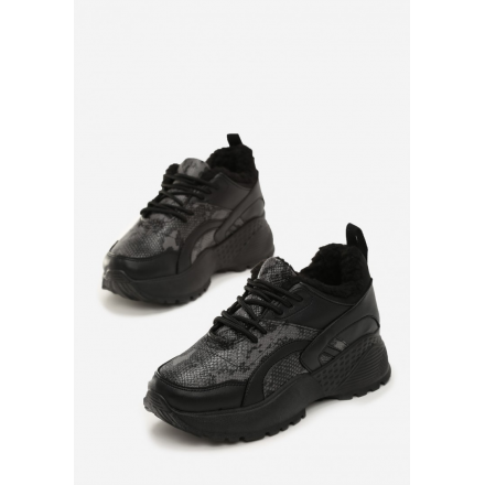 Czarno-Szare Obuwie damskie Sneakersy JB035-136-black/grey