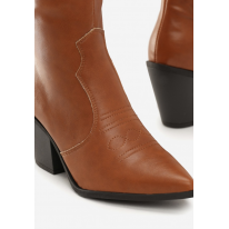 Brown Cowboy Boots on high heels 7340-17A-68-camel