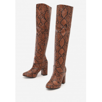 Brown Women's boots on the post 3316-54-brown