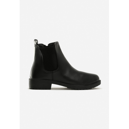 Black Women's flat boots JB045-1A-38-black