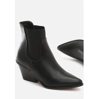 Black Cowboy boots for women 8496-1A-38-black