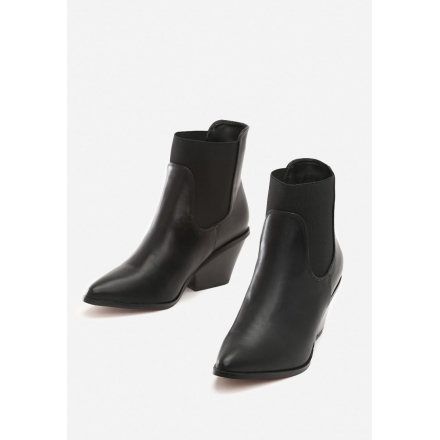 Black Cowboy boots for women 8496-1A-38-black