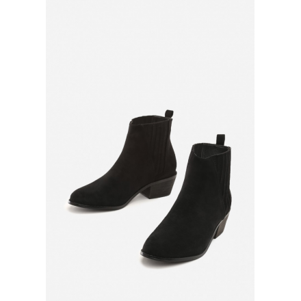Black Women's flat boots 3322-38-black