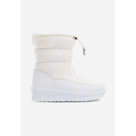 Białe obuwie damskie Śniegowce JB048-71-white