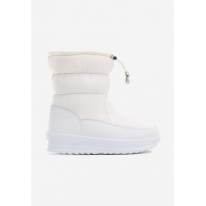 Białe obuwie damskie Śniegowce JB048-71-white