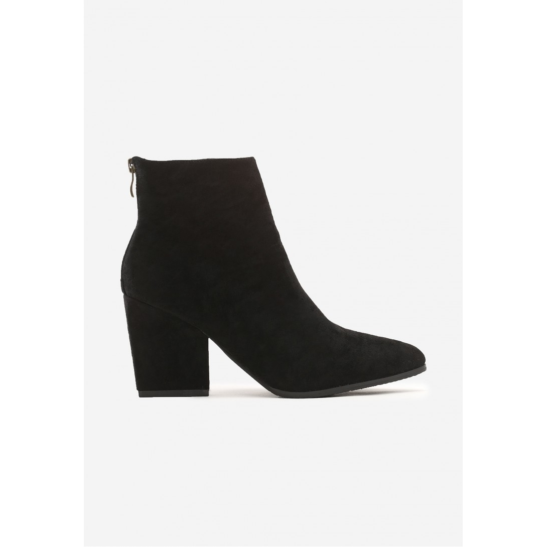 3318 38 black VICES Azagroup S.A. czarne botki damskie na obcasie 1568-38-black