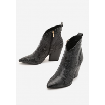 Black Women's high heels 1584-38-black