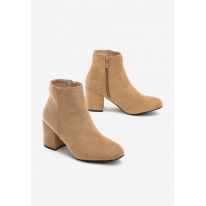 Beżowe Botki damskie 9123-42-beige