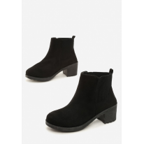 Black Women's boots on the post T123-38-black
