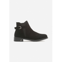 Black Boots on a flat heel 8523-38-black