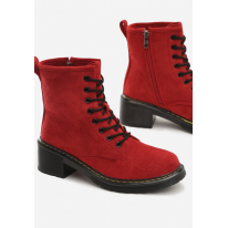 Red flat boots 8490-64-red