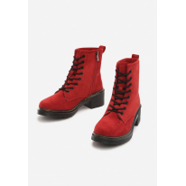 Red flat boots 8490-64-red
