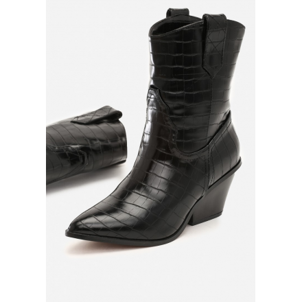 Black Cowboy Boots 8498-38-black