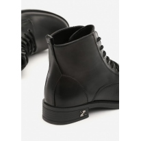 Black flat boots 8520-1A-38-black