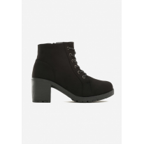 Black Women's boots on the post T131-38-black