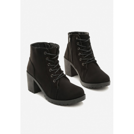 Black Women's boots on the post T131-38-black