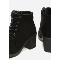 Black Women's boots on the post T131-38-black