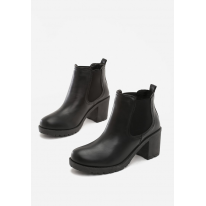 Black women's boots T130-38-black