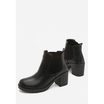 Black women's boots T130-38-black