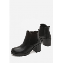 Black women's boots T130-38-black