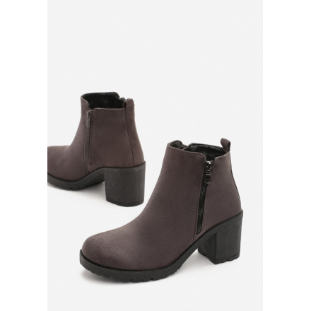 Gray women's boots T127-39-grey
