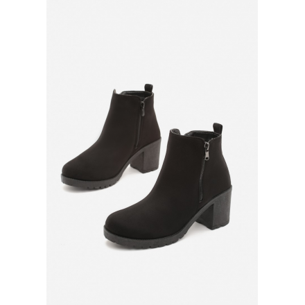 Black women's boots T127-38-black