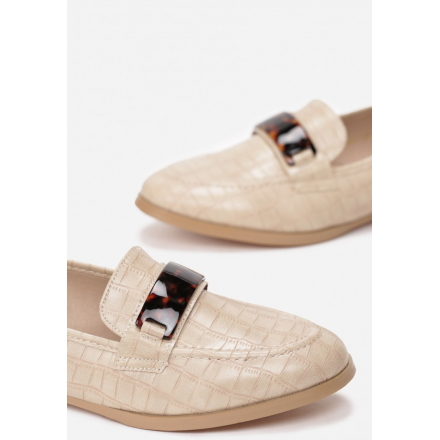 Beige Moccasins 7347-42-beige