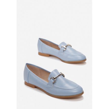 Light blue women's loafers 7349- 7349-94-l.blue