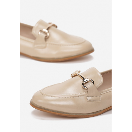 Beige women's loafers 7349- 7349-42-beige