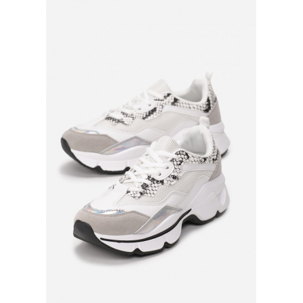 Białe Sneakersy  8536-71-white