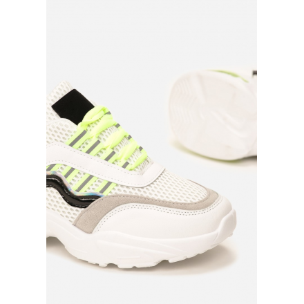 White-Green Women's Sneakers 8546-236-white/green