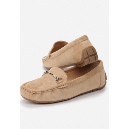 Beige women's loafers 7352-42-beige