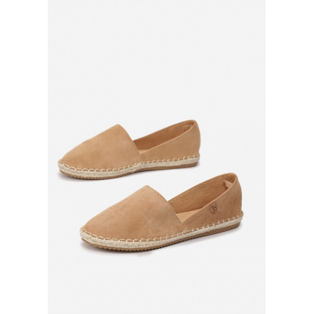 Camelowe Espadryle Damskie 8455- 8455-68-camel