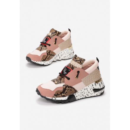 Różowe Sneakersy Damskie  8475-20A-45-pink