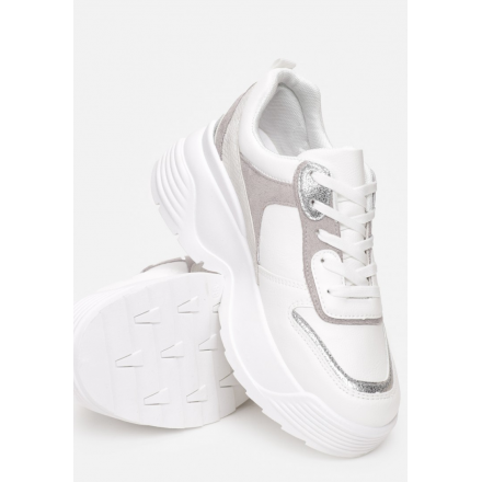White women's sneakers 8541-71-white